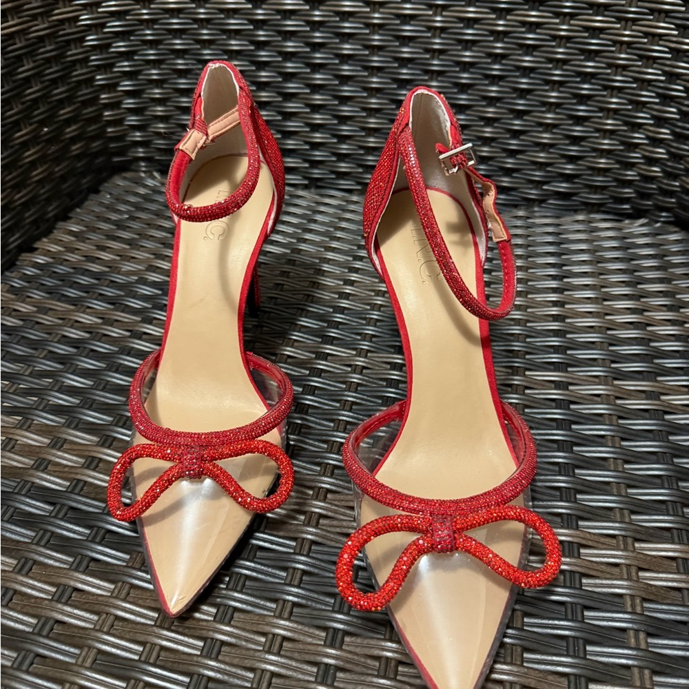 Brandnew INC International Concepts Red Strappy Heels